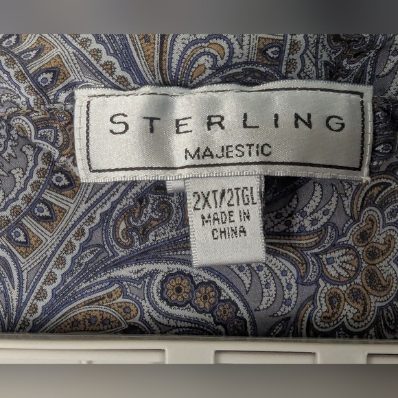 Sterling Majestic 100% SILK Size 2XT Button Down Pajamas - Picture 6 of 10